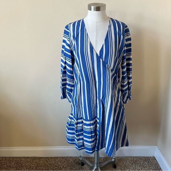 Chinti & Parker stripe parasol woven dress no belt 17627 - Picture 2 of 9